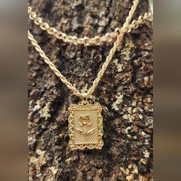 Gold necklace, Set of 2 - Picture 2 of 8